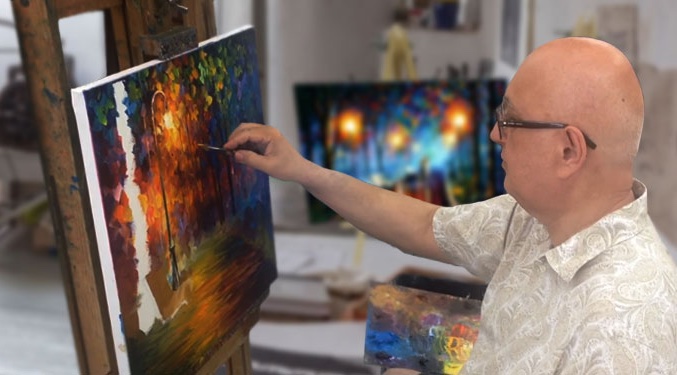 Leonid Afremov, aki késsel vitte vászonra a szivárvány összes színét