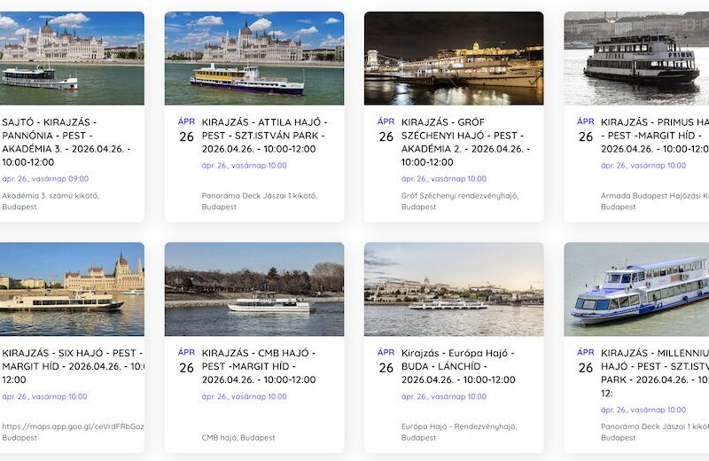 Kirajzással indul a 2026-os hajózási szezon április 26-án Budapesten
